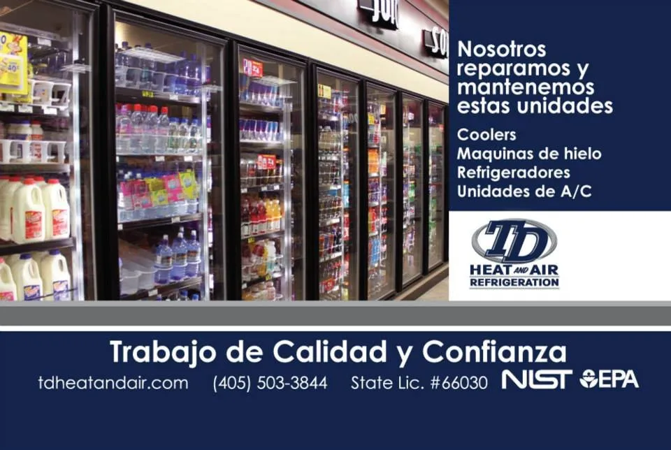 Slide of TD Heat and Air Refrigeration