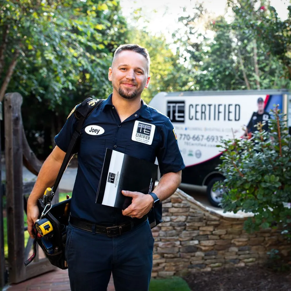 Slide of TE Certified Electrical, Plumbing, Heating & Cooling