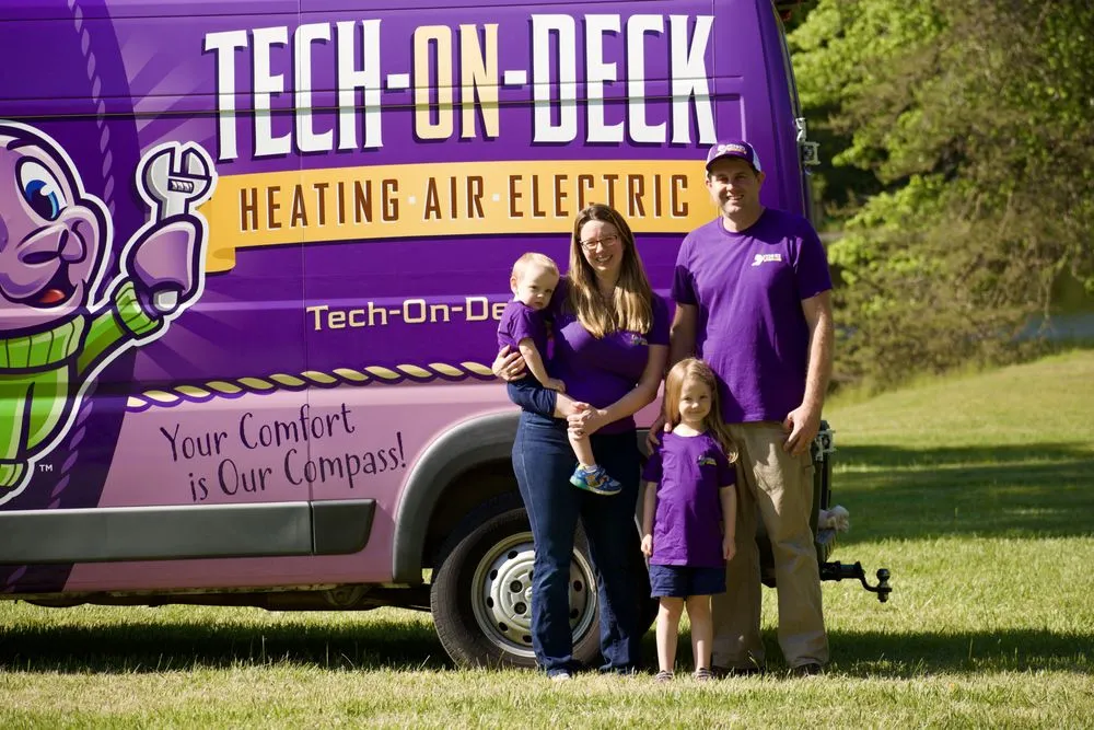 Slide of Tech-On-Deck Heating, Air & Electric