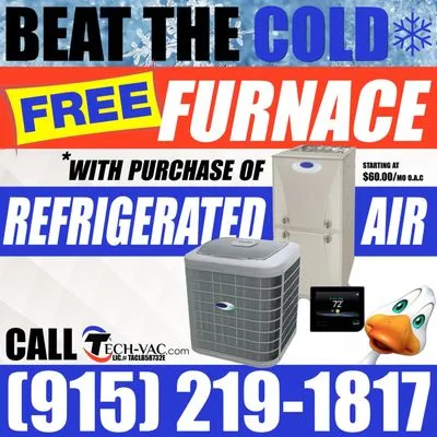 Tech-Vac Heating & Cooling Logo