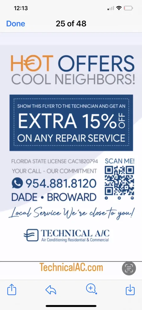 Slide of Technical A/C