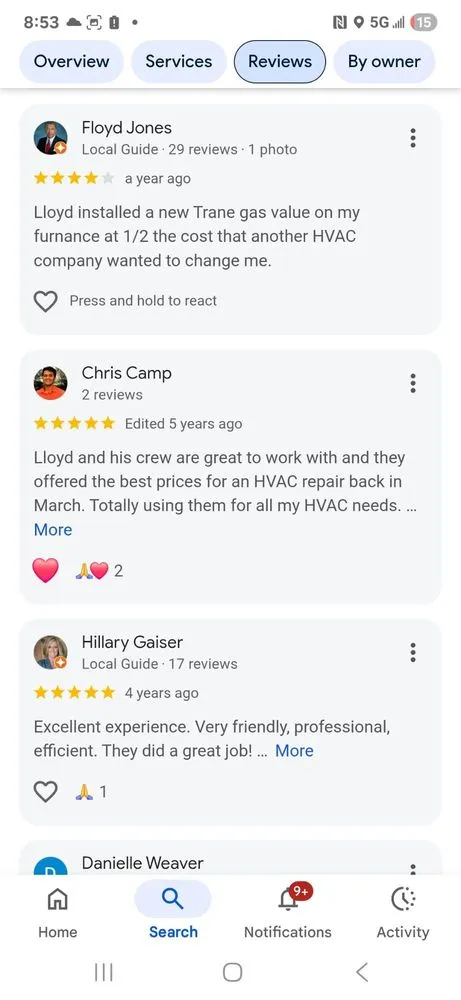 Slide of Technical Heat, Air And General Maintenance