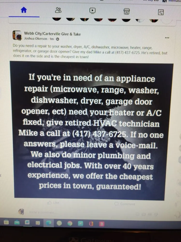 Slide of Technician Service Center