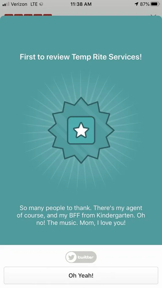 Slide of Temp Rite Services