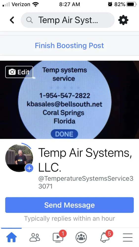 Slide of Temp Systems Service