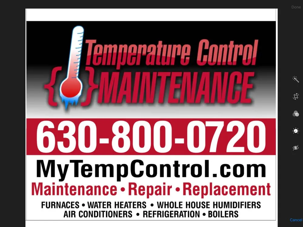 Slide of Temperature Control Maintenance