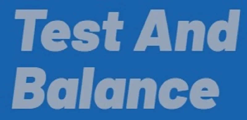 Slide of Test and Balance