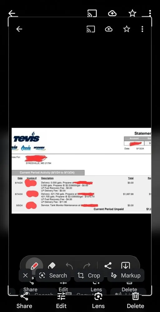 Slide of Tevis Energy