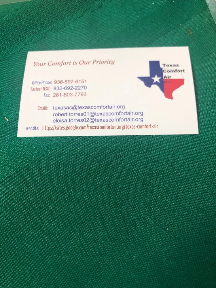 Slide of Texas Comfort Air