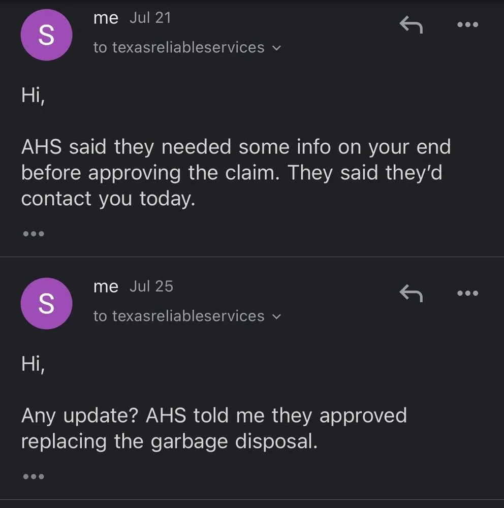 Slide of Texas Reliable Services