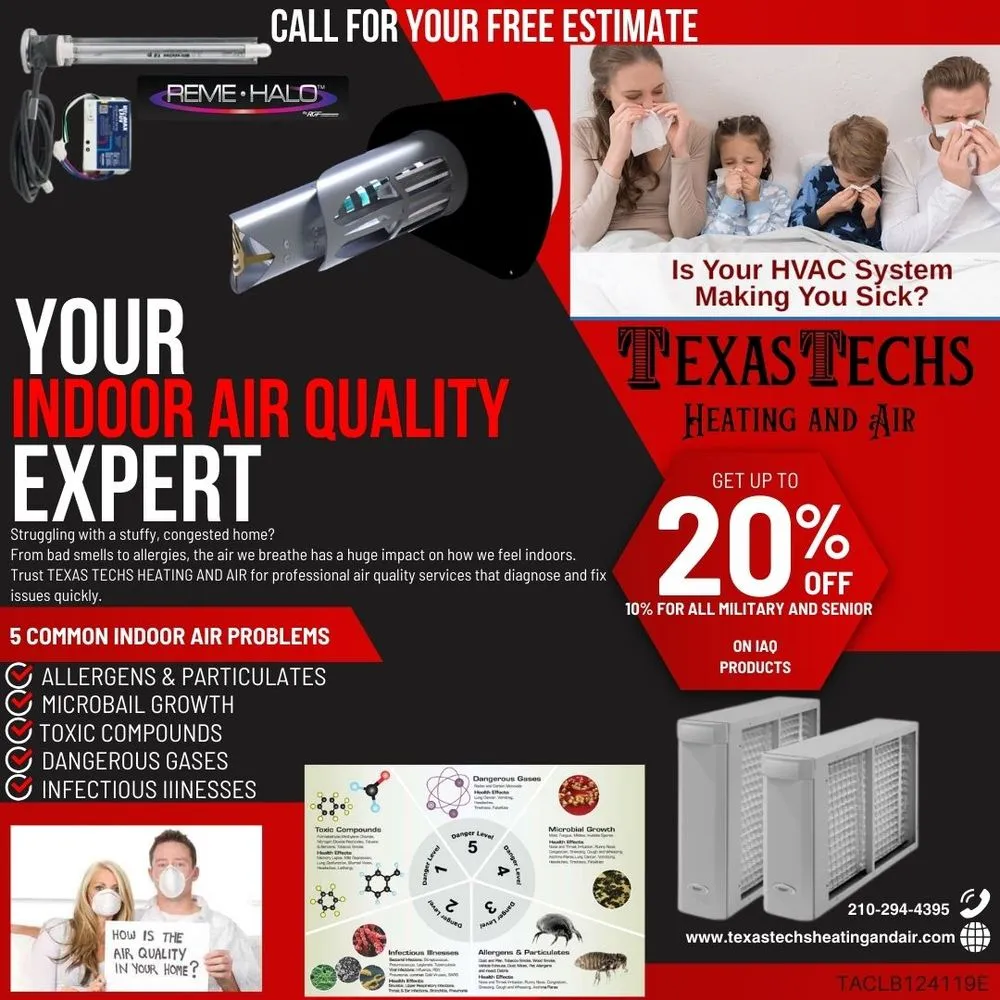 Slide of Texas Techs Heating and Air
