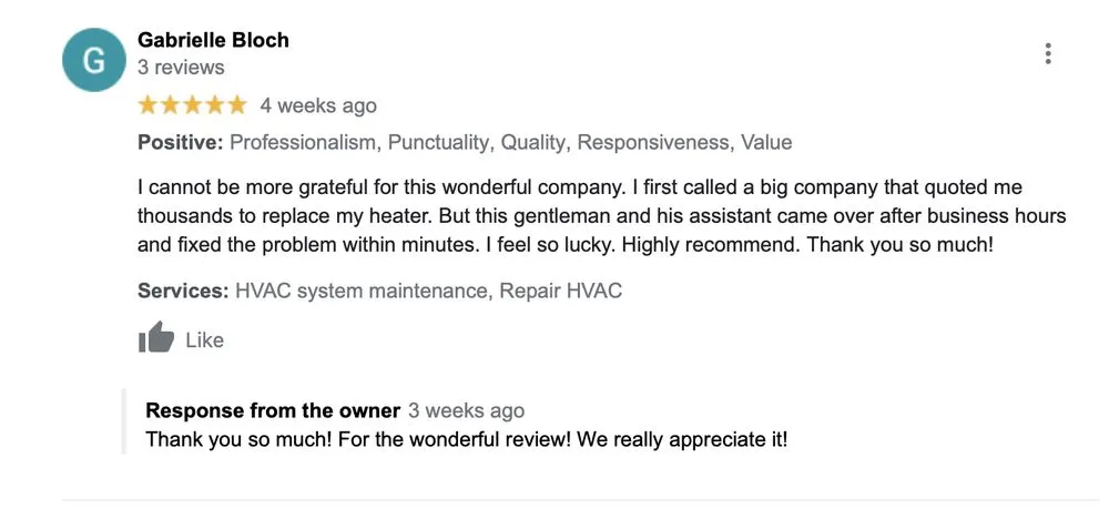 Slide of The Heating Doctor