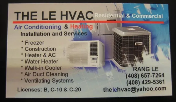 The LE HVAC Logo