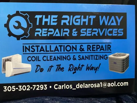 The Right Way Repair & Services Logo