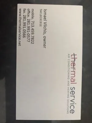 Thermal Service Air Conditioning & Heating Logo