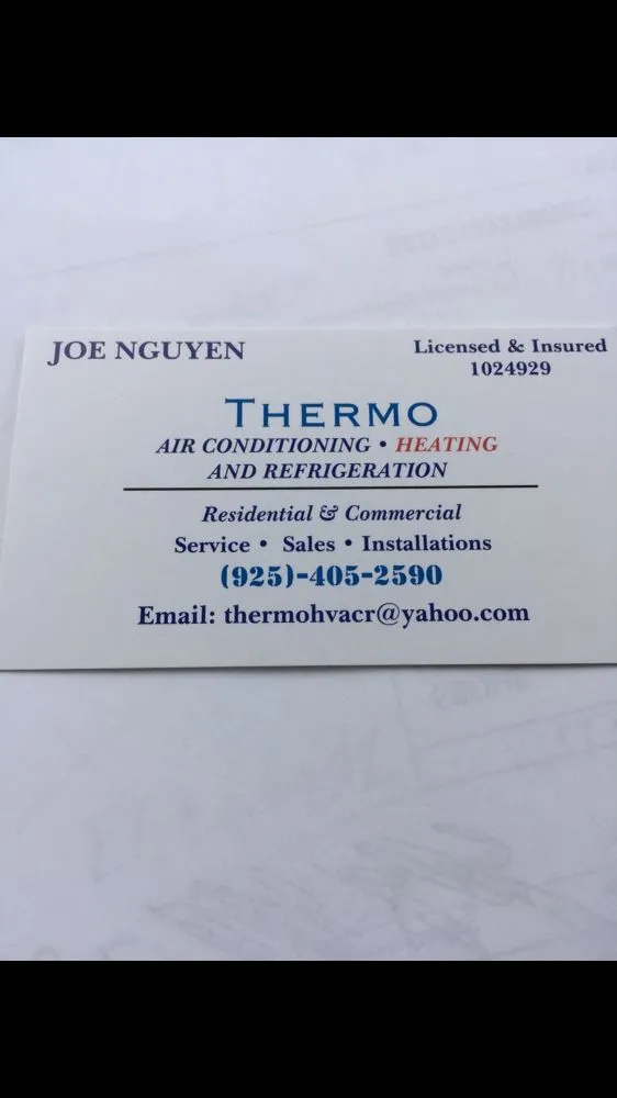 Slide of Thermo HVAC/Refrigeration