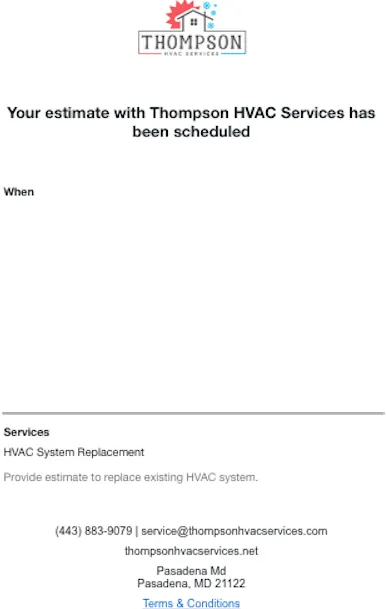 Slide of Thompson HVAC Services