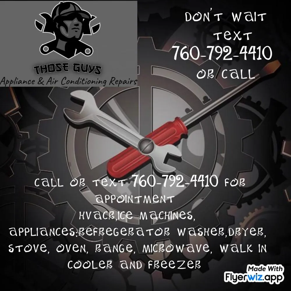 Slide of Those Guys Appliance & Air-Conditioning Repairs