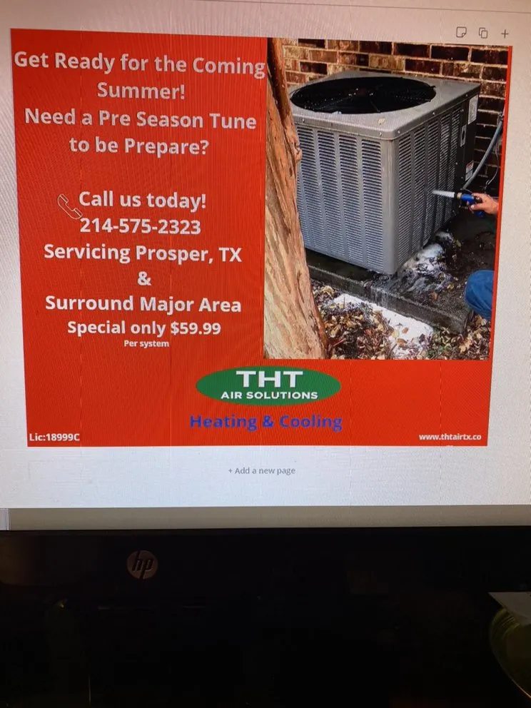 Slide of THT Air Solutions Heating & Cooling