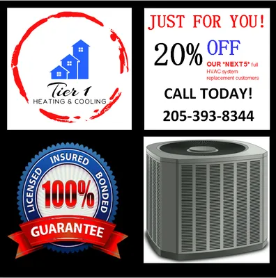 Tier 1 Heating & Cooling Logo