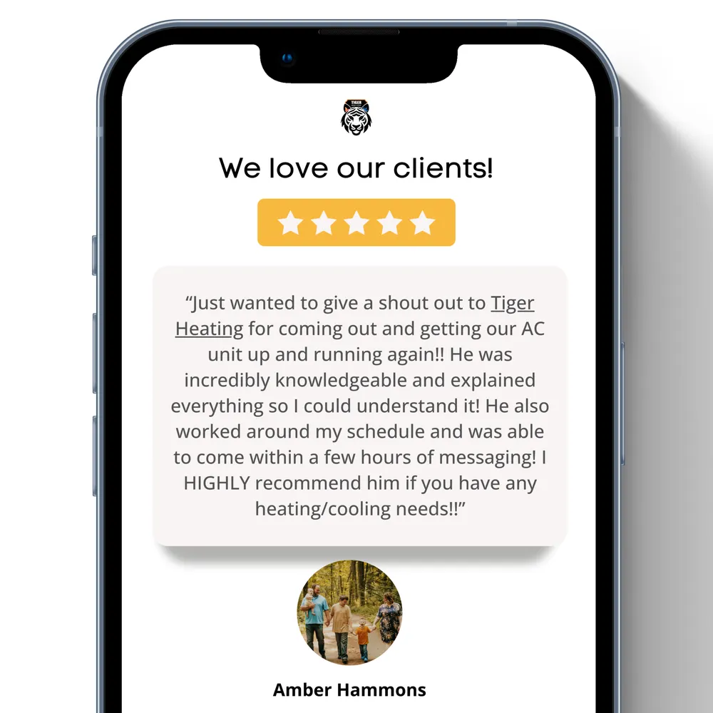 Slide of Tiger Heating and Cooling