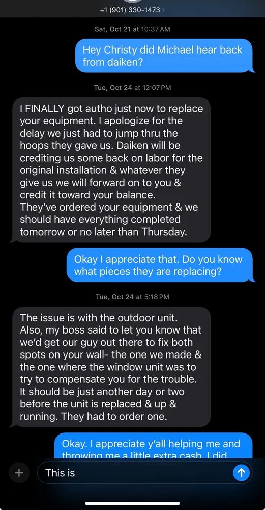 Slide of Tiger Paws Heating and Air Conditioning