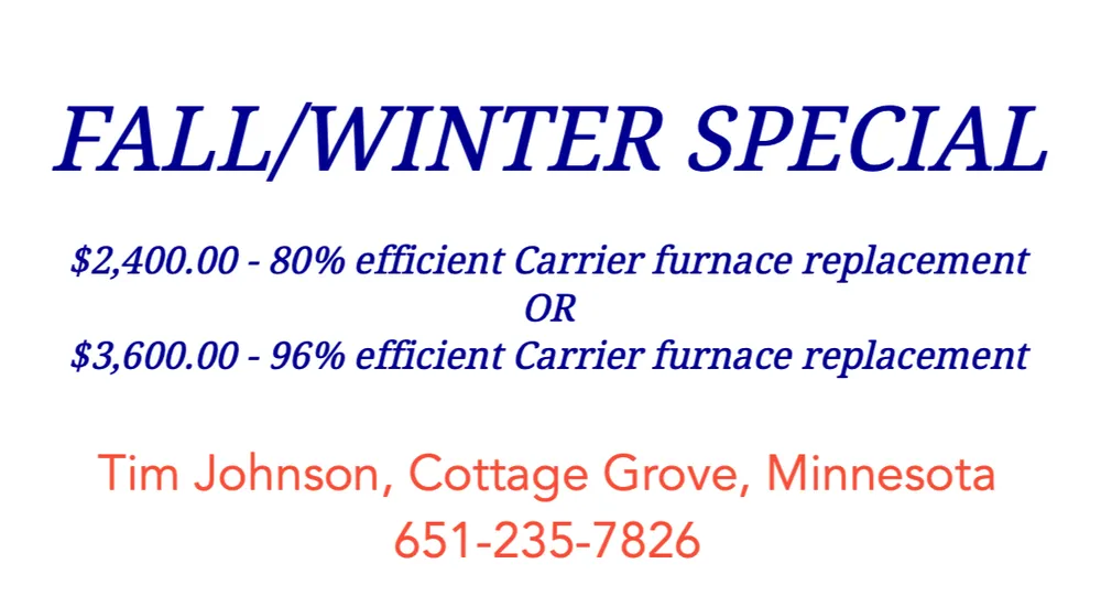 Slide of Tim Johnson Heating and Air Conditioning