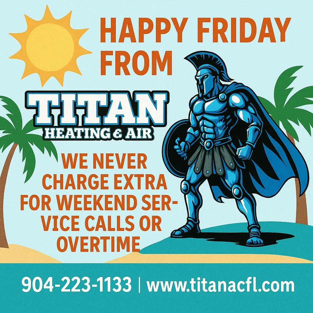 Top-rated heating and cooling service for residential systems in St. Augustine, FL by Titan Heating And Air