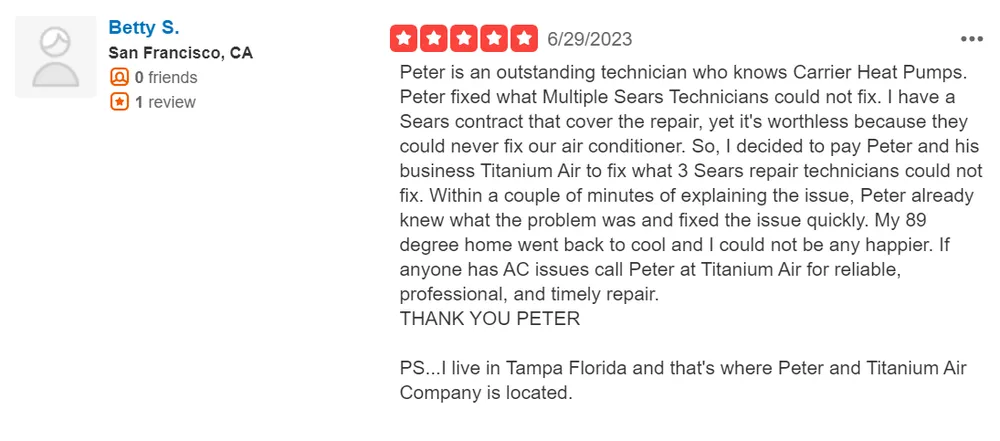 Emergency furnace service in St. Petersburg, FL by Titanium Air