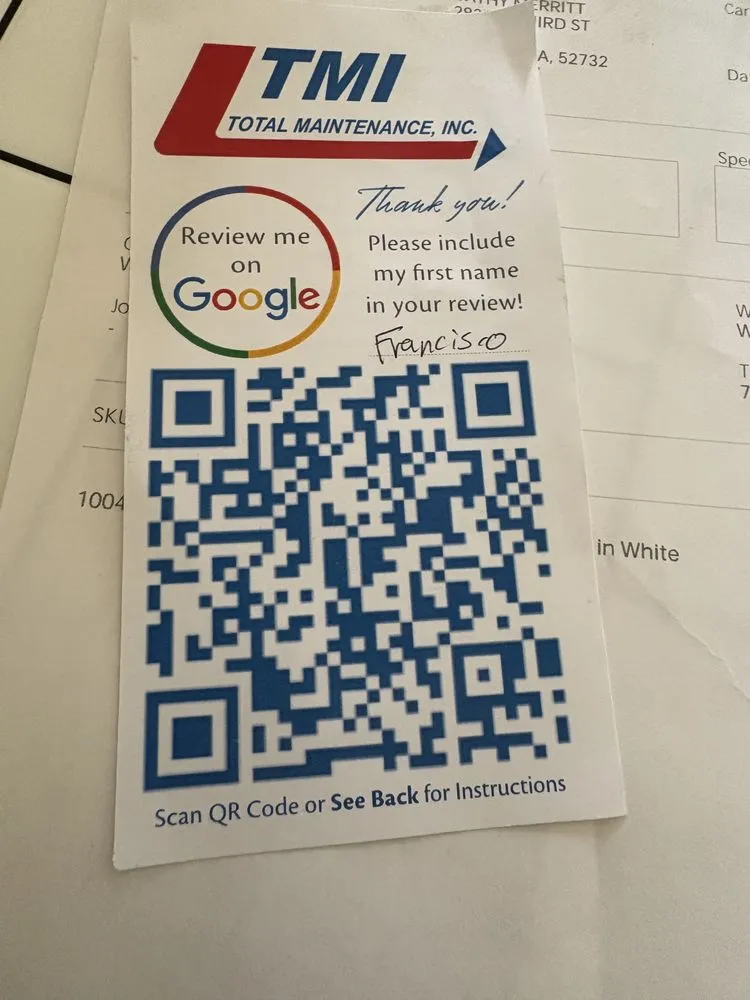 Slide of TMI - Total Maintenance