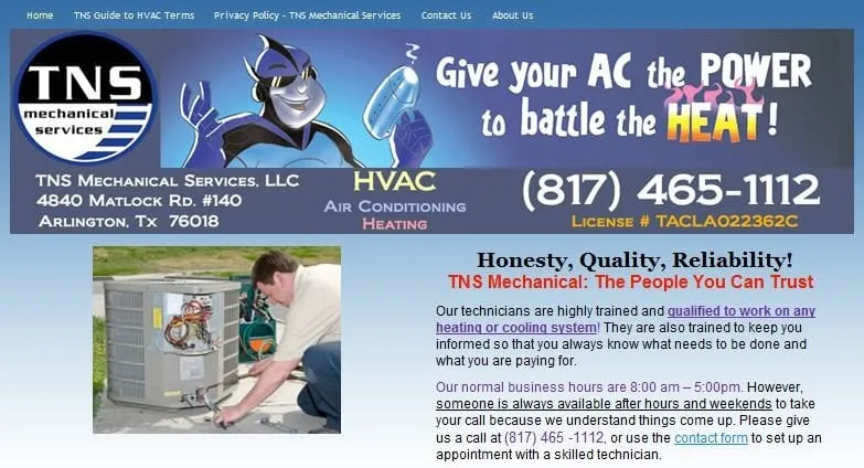 Slide of TNS Mechanical Services