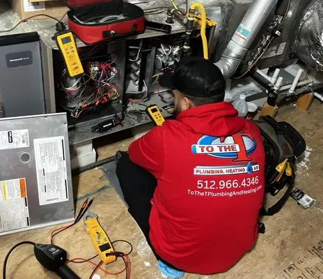 To The T Plumbing, Heating & Air Logo