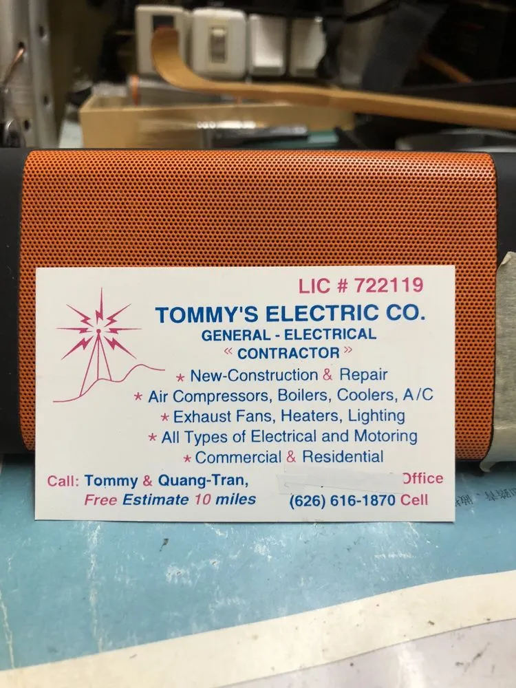 Slide of Tommy's Electric Company
