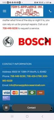 Tom's Appliance Service