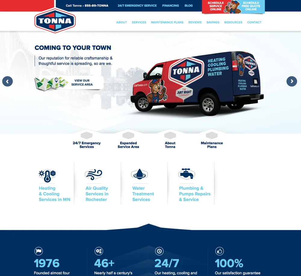 Slide of Tonna Mechanical