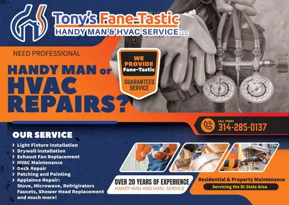 Tony's FaneTastic Handy Man & HVAC Service Logo