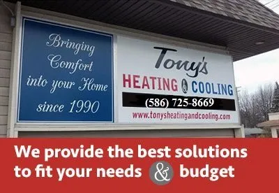 Slide of Tony's Heating and Cooling