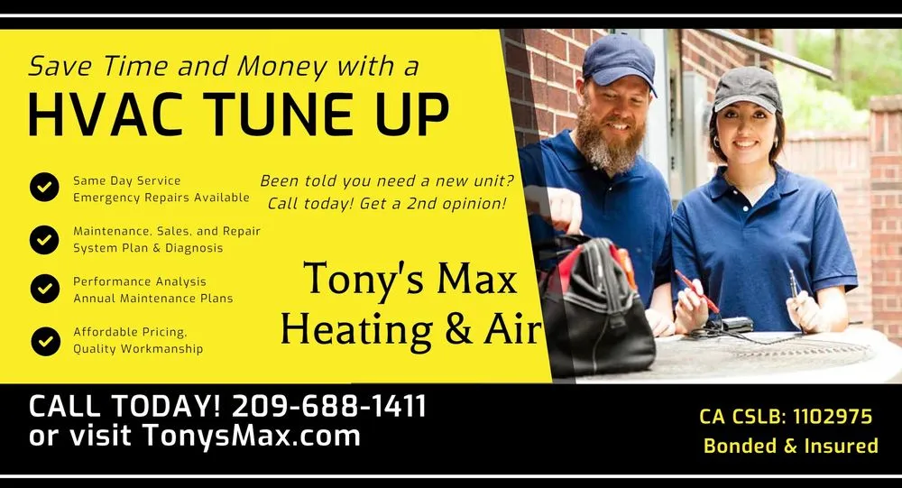 Slide of Tony's Max Heating & Air