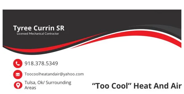 Too Cool Heat And Air Logo