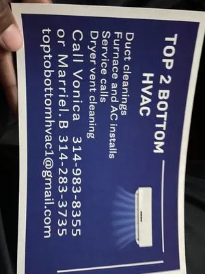 Top 2 Bottom Hvac Logo