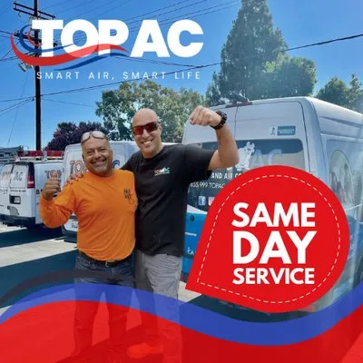 Top Ac Heating And Air Conditioning Logo