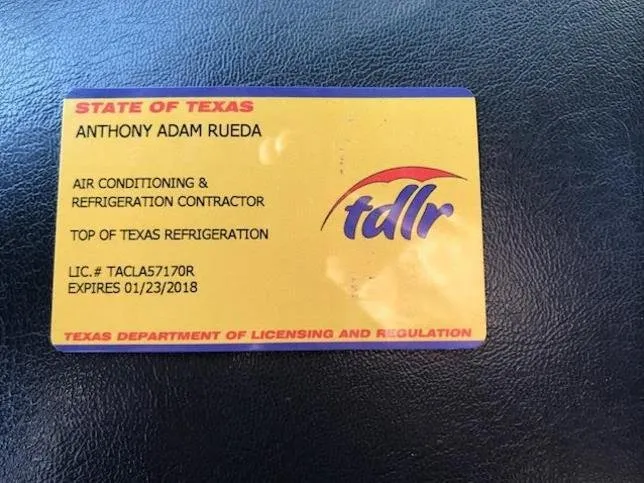 Slide of Top of Texas Refrigeration