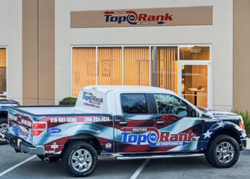 Slide of Top Rank Heating and Air Conditioning
