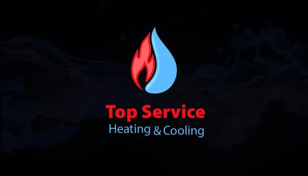Top Service Heating & Cooling Logo