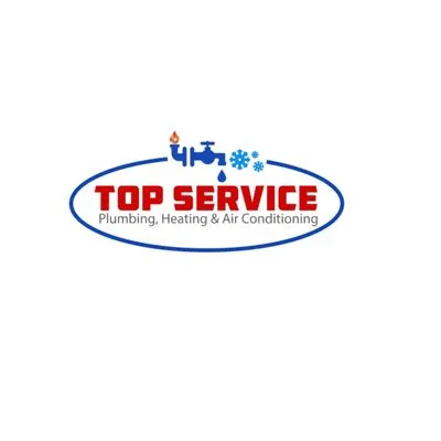Top Service Plumbing, Heating and Air Conditioning Logo