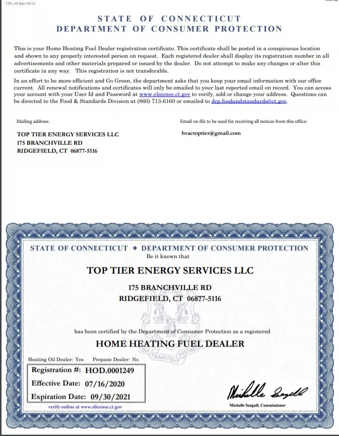 Slide of Top Tier Heating and Cooling