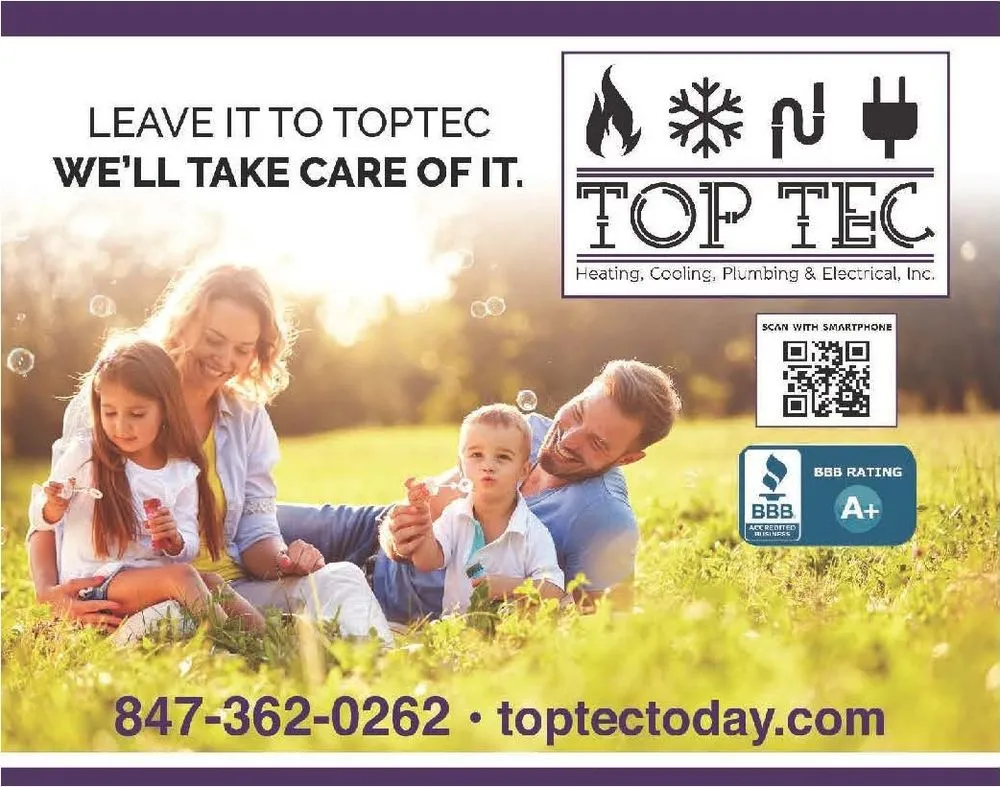 Slide of TopTec Heating, Cooling, Plumbing & Electrical