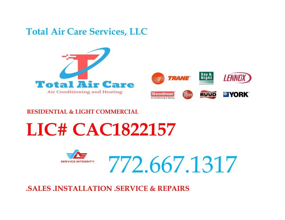 Emergency air conditioning tune-up experts serving Port St. Lucie, FL - Total Air Care Services