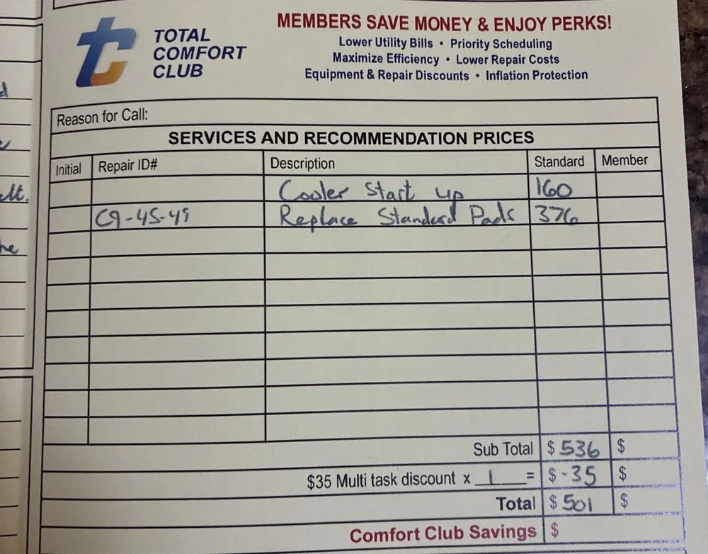 Slide of Total Comfort Heating & Cooling