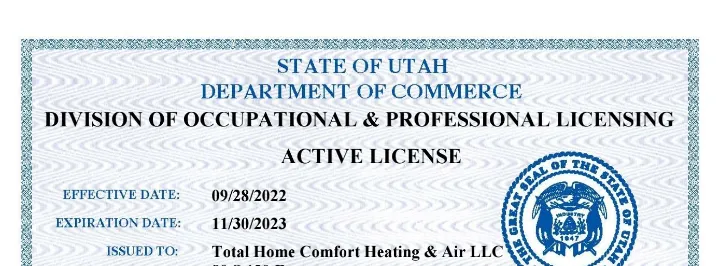 Slide of Total Home Comfort Heating and Air